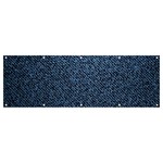 Blue Denim Fabric Banner and Sign 12  x 4 