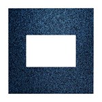 Blue Denim Fabric White Box Photo Frame 4  x 6 