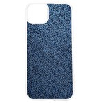 Blue Denim Fabric iPhone 15 TPU UV Print Case