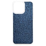 Blue Denim Fabric iPhone 15 Plus TPU UV Print Case