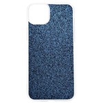 Blue Denim Fabric iPhone 15 Pro TPU UV Print Case