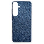 Blue Denim Fabric Samsung Galaxy S24 Ultra 6.9 Inch TPU UV Case