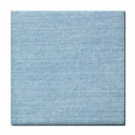 Blue Denim Texture, Macro Tile Coaster