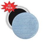 Blue Denim Texture, Macro 2.25  Magnets (10 pack) 