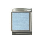 Blue Denim Texture, Macro Italian Charm (13mm)