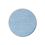 Blue Denim Texture, Macro Rubber Round Coaster (4 pack)