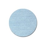 Blue Denim Texture, Macro Magnet 3  (Round)