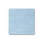 Blue Denim Texture, Macro Square Magnet