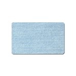 Blue Denim Texture, Macro Magnet (Name Card)