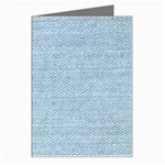 Blue Denim Texture, Macro Greeting Card