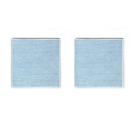 Blue Denim Texture, Macro Cufflinks (Square)