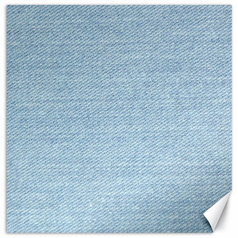 Blue Denim Texture, Macro Canvas 20  x 20  from ArtsNow.com 19 x19.27  Canvas - 1