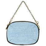 Blue Denim Texture, Macro Chain Purse (One Side)