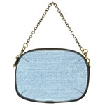 Blue Denim Texture, Macro Chain Purse (Two Sides)