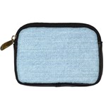 Blue Denim Texture, Macro Digital Camera Leather Case