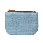 Blue Denim Texture, Macro Mini Coin Purse