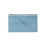 Blue Denim Texture, Macro Cosmetic Bag (Small)