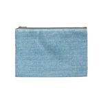 Blue Denim Texture, Macro Cosmetic Bag (Medium)