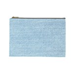 Blue Denim Texture, Macro Cosmetic Bag (Large)