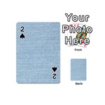 Blue Denim Texture, Macro Playing Cards 54 Designs (Mini)