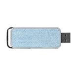 Blue Denim Texture, Macro Portable USB Flash (Two Sides)