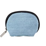 Blue Denim Texture, Macro Accessory Pouch (Small)