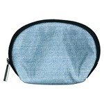 Blue Denim Texture, Macro Accessory Pouch (Medium)