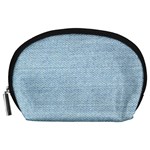 Blue Denim Texture, Macro Accessory Pouch (Large)