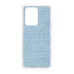 Blue Denim Texture, Macro Samsung Galaxy S20 Ultra 6.9 Inch TPU UV Case