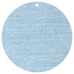 Blue Denim Texture, Macro UV Print Acrylic Ornament Round