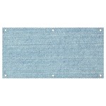 Blue Denim Texture, Macro Banner and Sign 4  x 2 