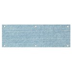 Blue Denim Texture, Macro Banner and Sign 6  x 2 