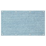 Blue Denim Texture, Macro Banner and Sign 7  x 4 