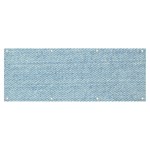 Blue Denim Texture, Macro Banner and Sign 8  x 3 