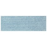 Blue Denim Texture, Macro Banner and Sign 9  x 3 