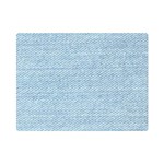 Blue Denim Texture, Macro Premium Plush Fleece Blanket (Mini)