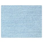 Blue Denim Texture, Macro Premium Plush Fleece Blanket (Medium)