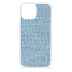 Blue Denim Texture, Macro iPhone 13 mini TPU UV Print Case