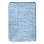 Blue Denim Texture, Macro Rectangular Glass Fridge Magnet (4 pack)