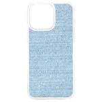 Blue Denim Texture, Macro iPhone 15 Plus TPU UV Print Case