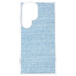 Blue Denim Texture, Macro Samsung Galaxy S24 Plus 6.7 Inch TPU UV Case