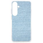 Blue Denim Texture, Macro Samsung Galaxy S24 Ultra 6.9 Inch TPU UV Case