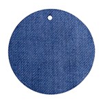 Blue Denim Ornament (Round)