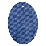 Blue Denim Ornament (Oval)