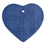 Blue Denim Ornament (Heart)