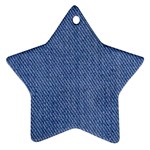 Blue Denim Ornament (Star)