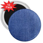 Blue Denim 3  Magnets (10 pack) 