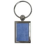 Blue Denim Key Chain (Rectangle)