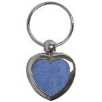 Blue Denim Key Chain (Heart)