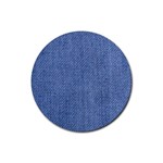 Blue Denim Rubber Coaster (Round)